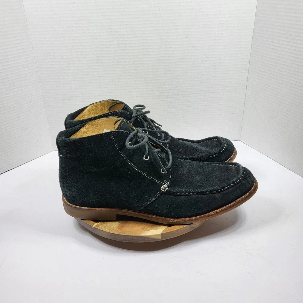 UGG Men's Leighton Chukka Boots 1000715 Black Suede Leather Lined Size 13‎ US